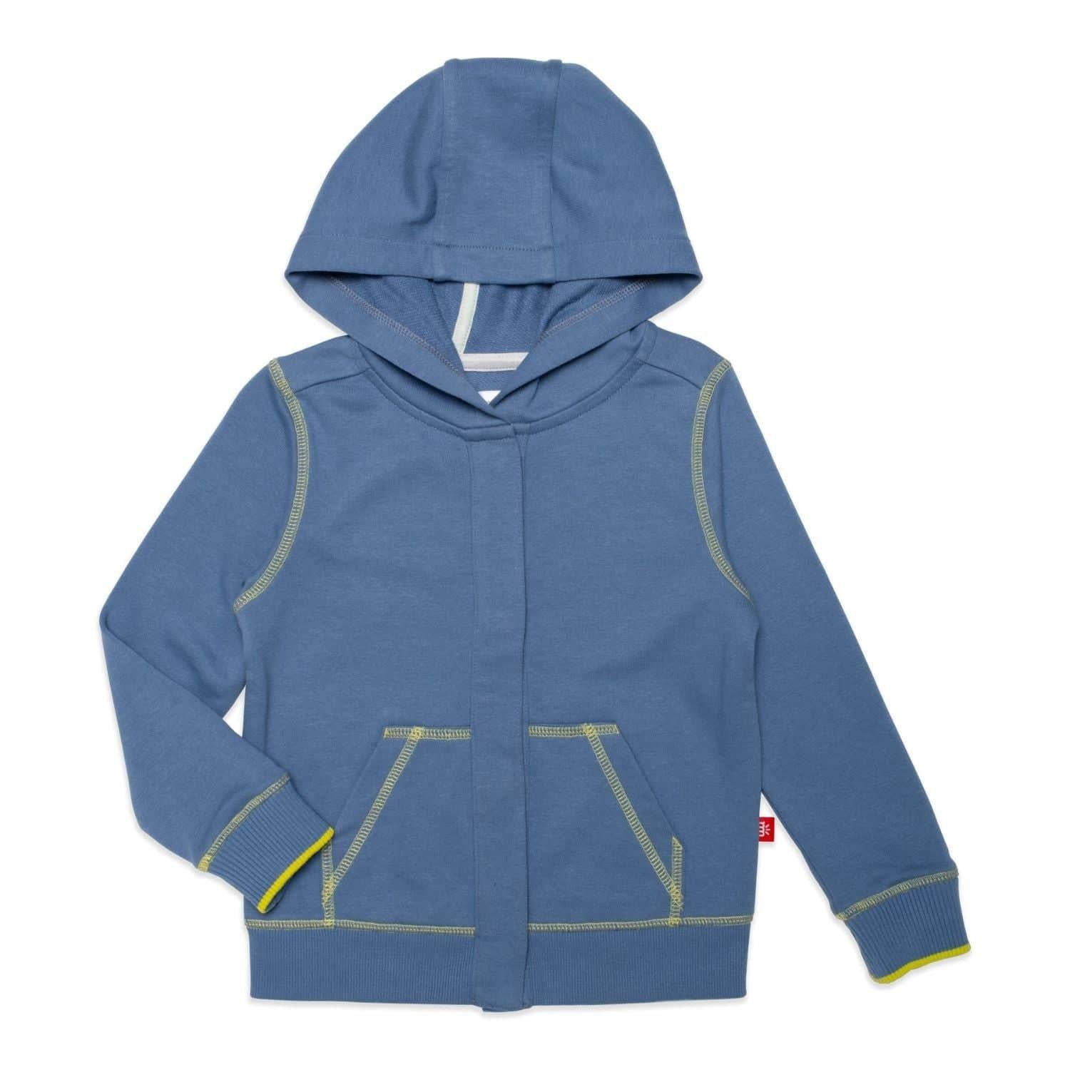colonial blue french terry magnetic hoodie - re-loved