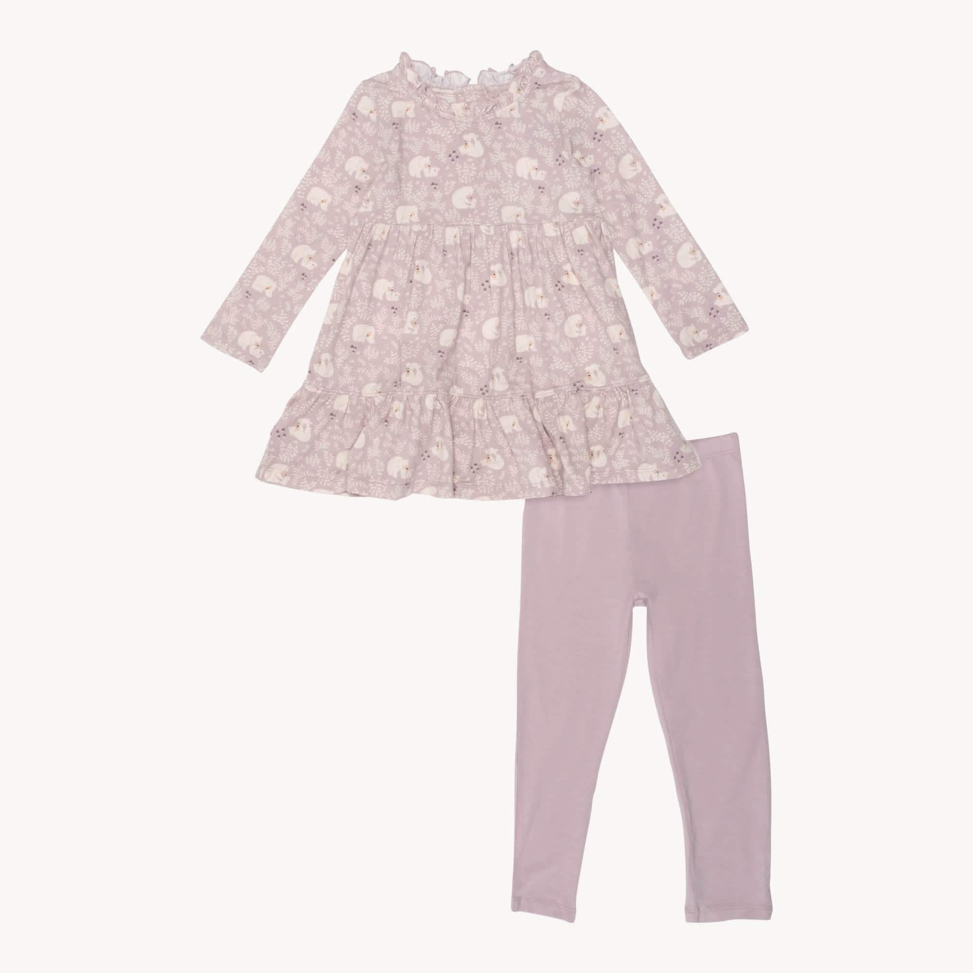 cuddle club modal magnetic easy peasy dress + legging set