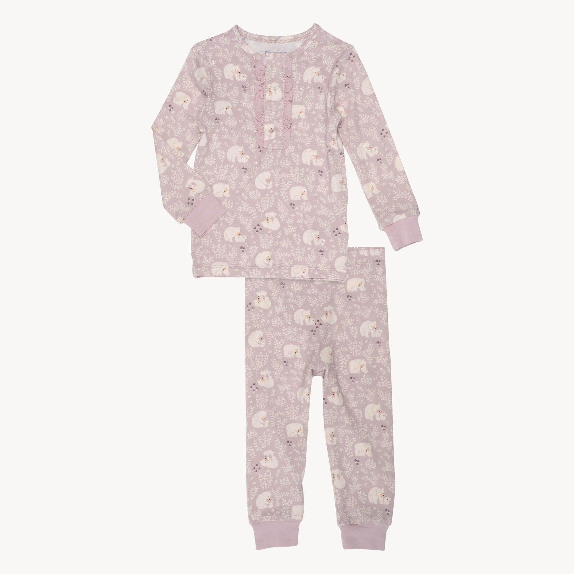 cuddle club modal magnetic no drama pajama toddler long sleeve set