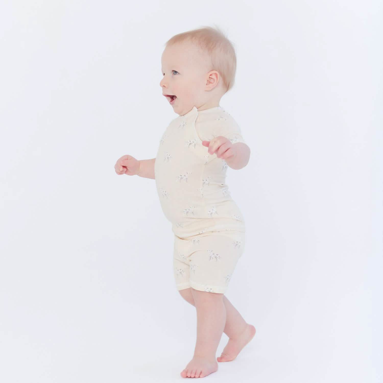 dalmation Cloudstretch™ magnetic toddler pajama shortie set