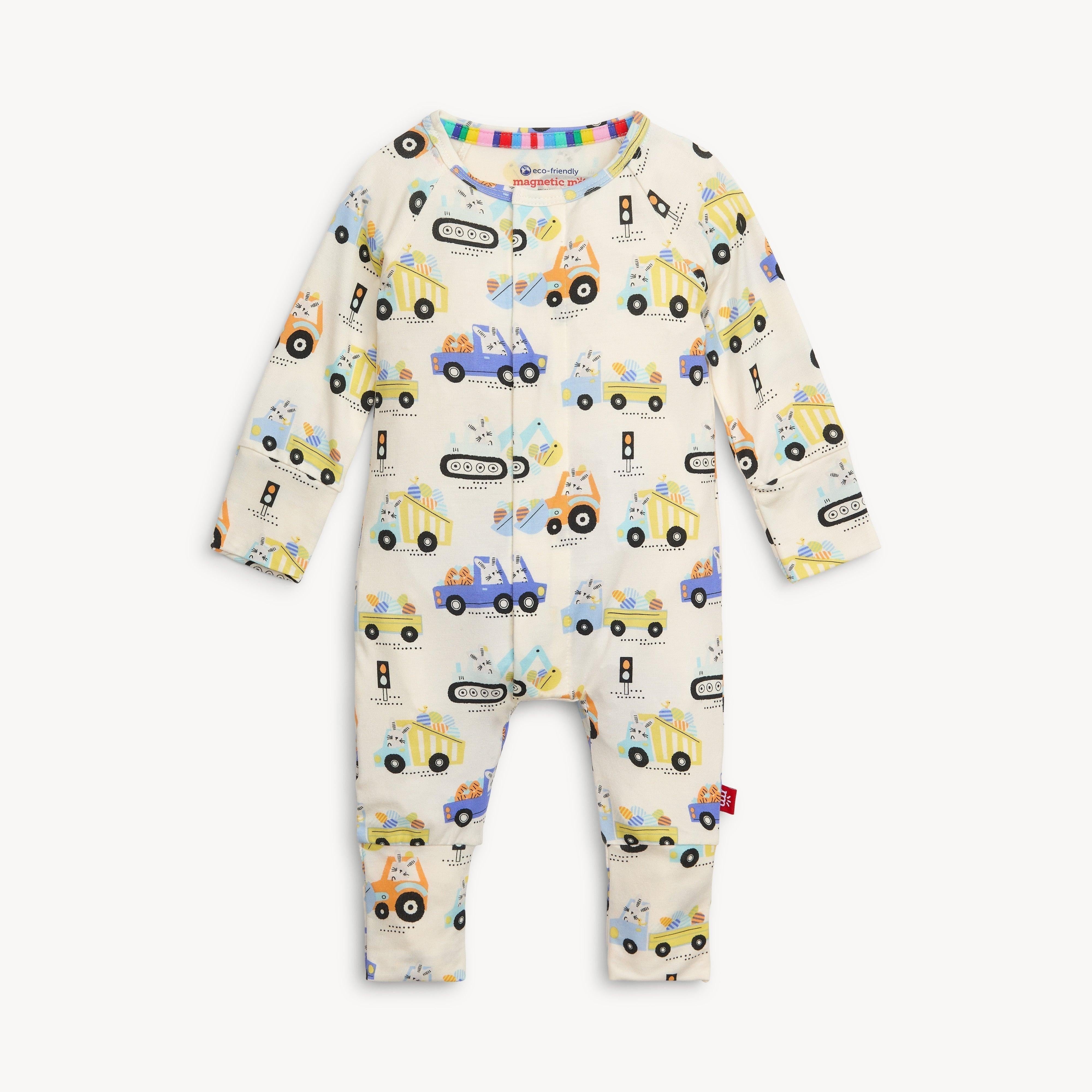 delivered with hare modal magnetic grow with me convertible coverall - re-loved