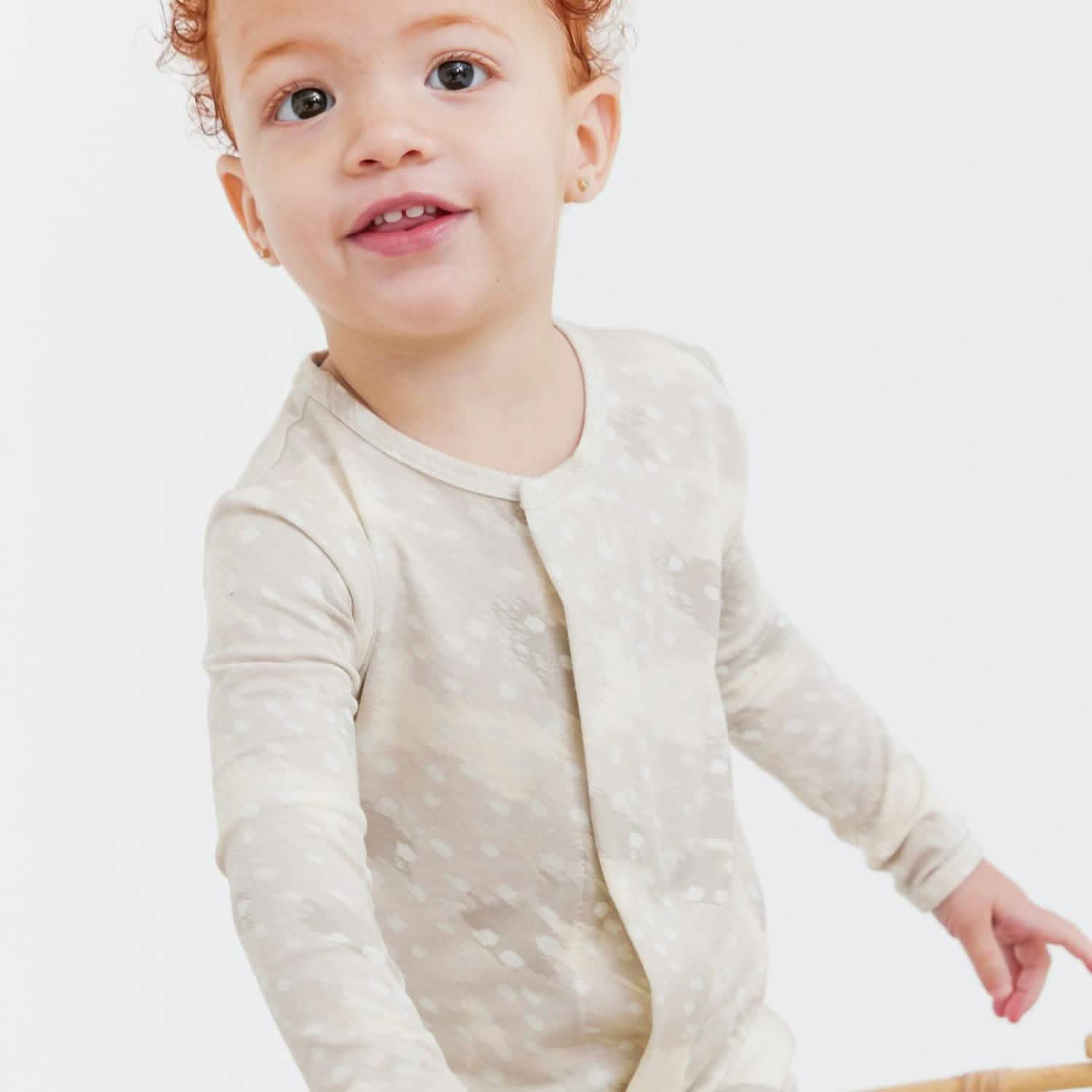 doeskin tan modal magnetic fuss free coverall
