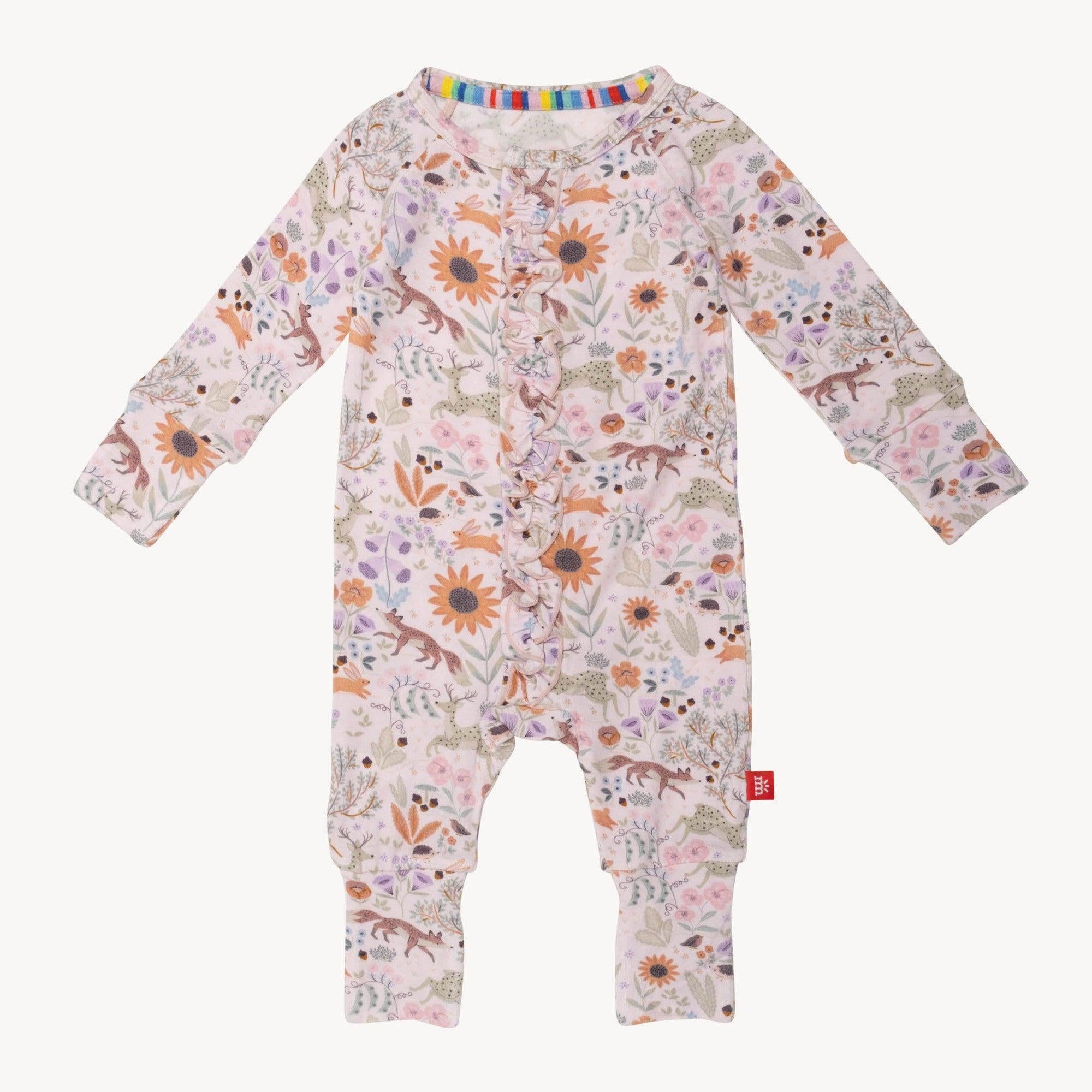 garden of dreams modal magnetic convertible grow with me coverall - re-loved