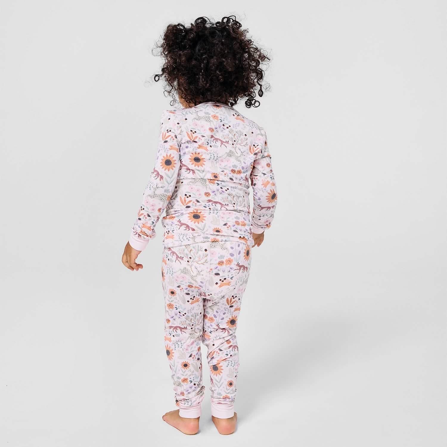 garden of dreams modal magnetic no drama pajama kids long sleeve set