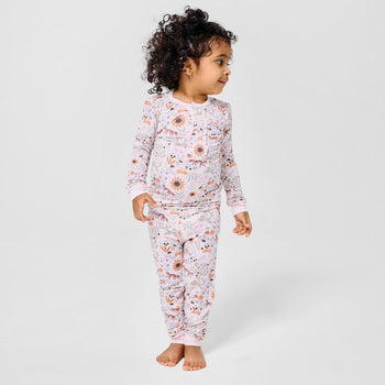 garden of dreams modal magnetic no drama pajama kids long sleeve set