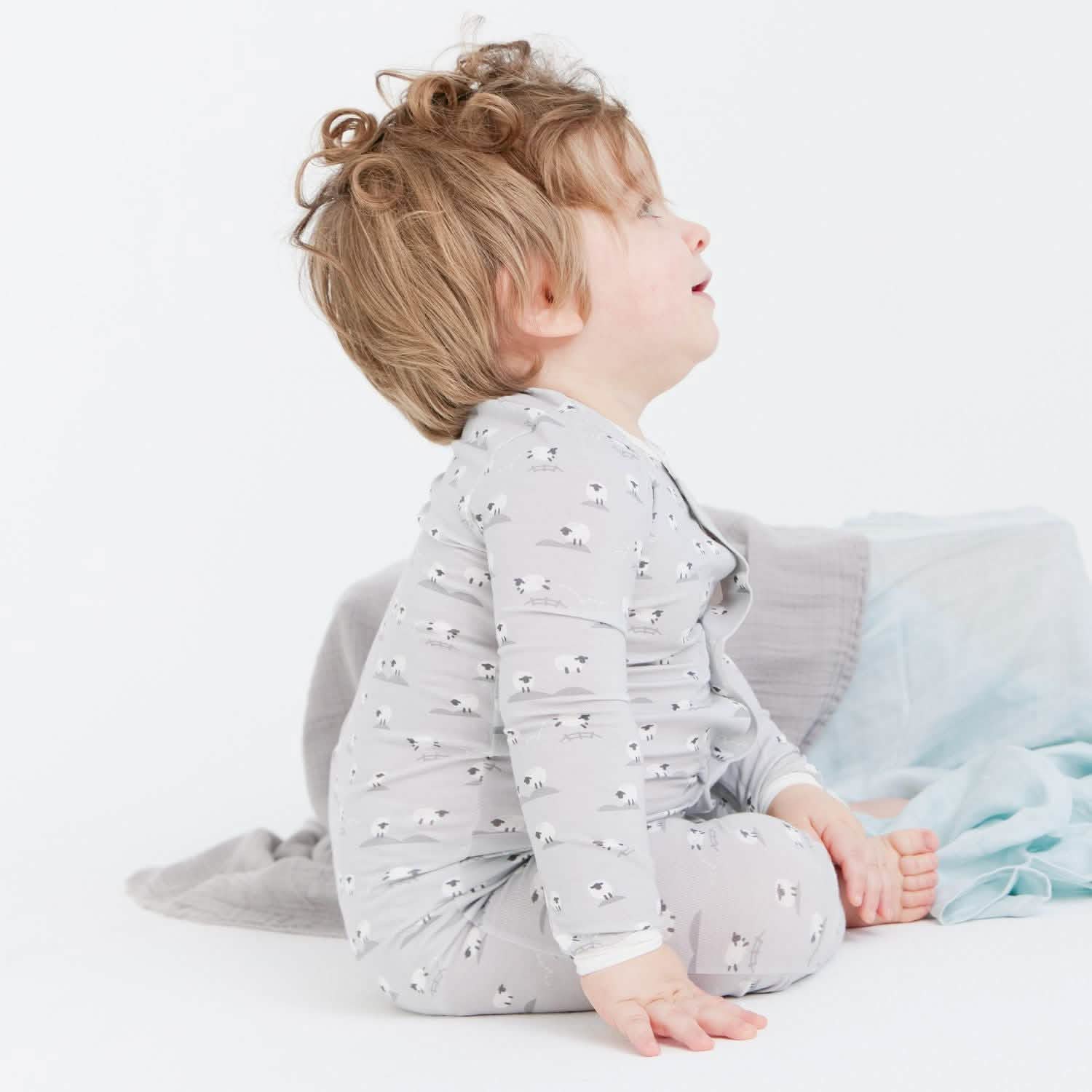 gray baa baa baby modal magnetic fuss free coverall