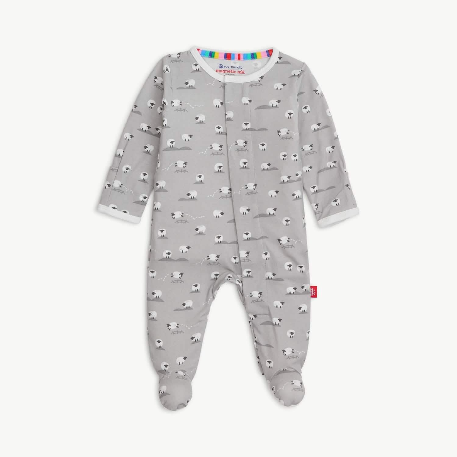 gray baa baa baby modal magnetic parent favorite footie