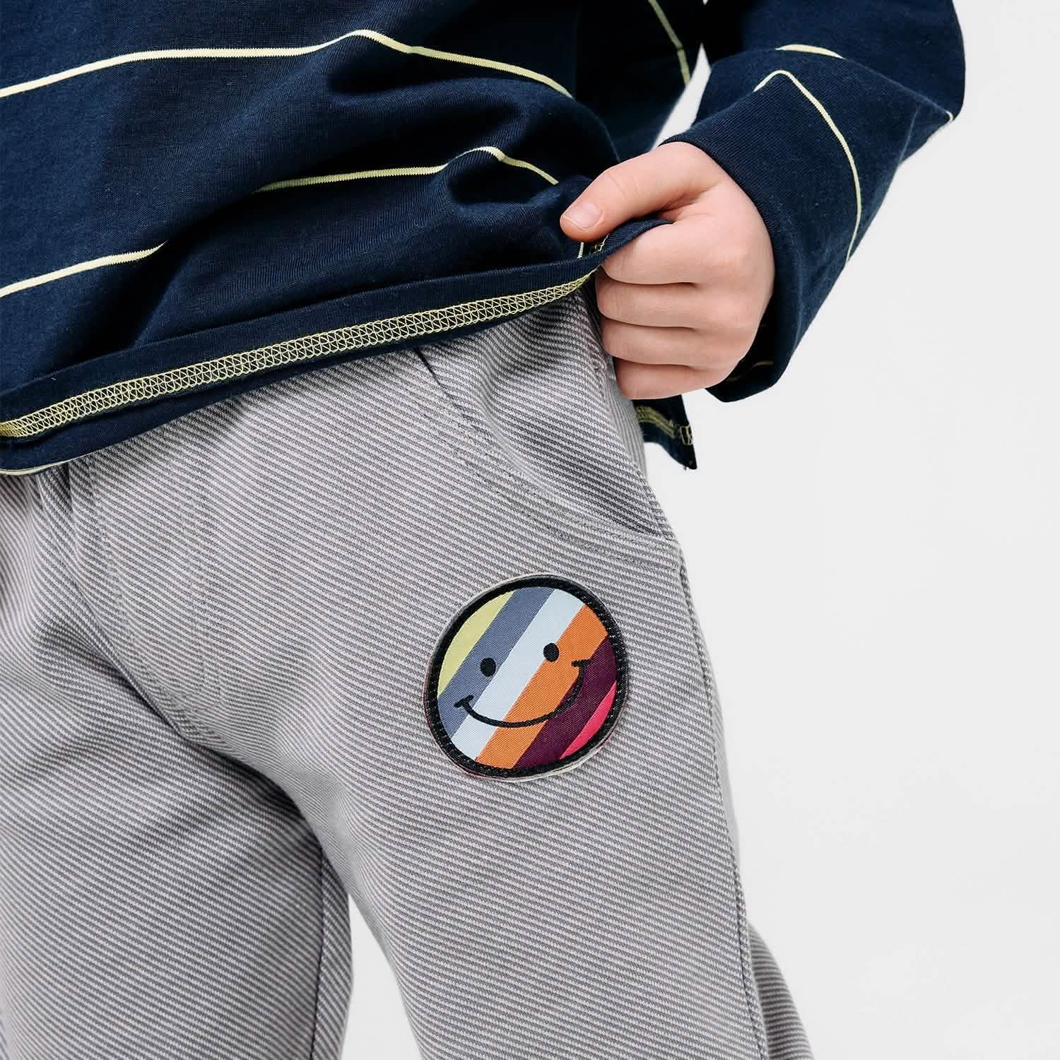 gray denim cotton magnetic pant