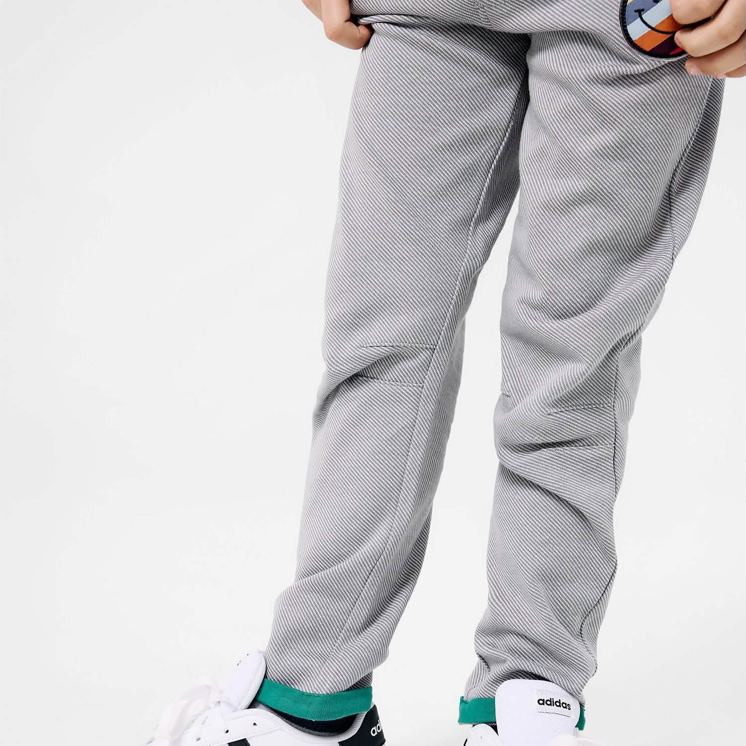gray denim cotton magnetic pant