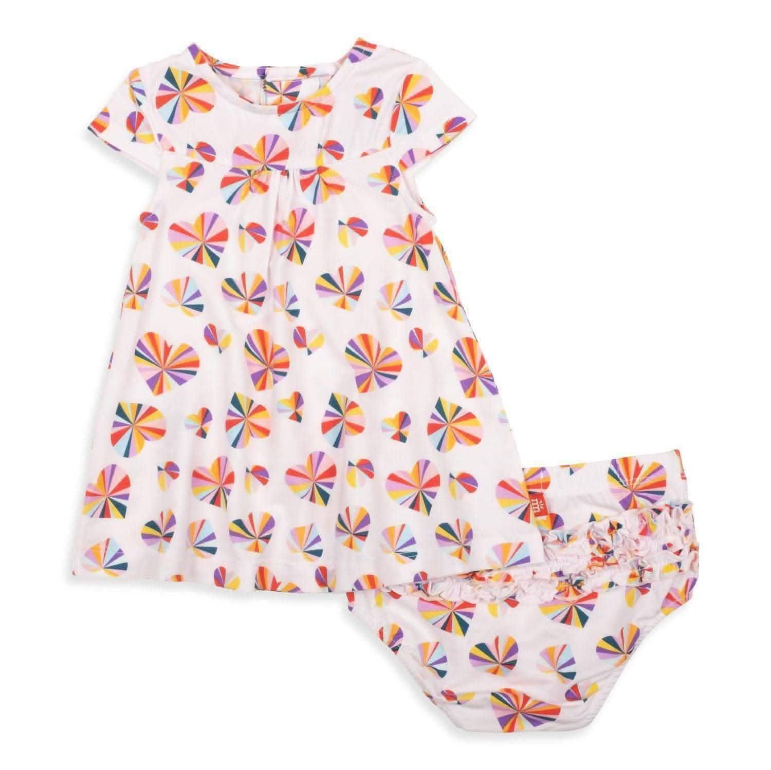 groove is in the heart modal magnetic ruffle infant dress - re-loved