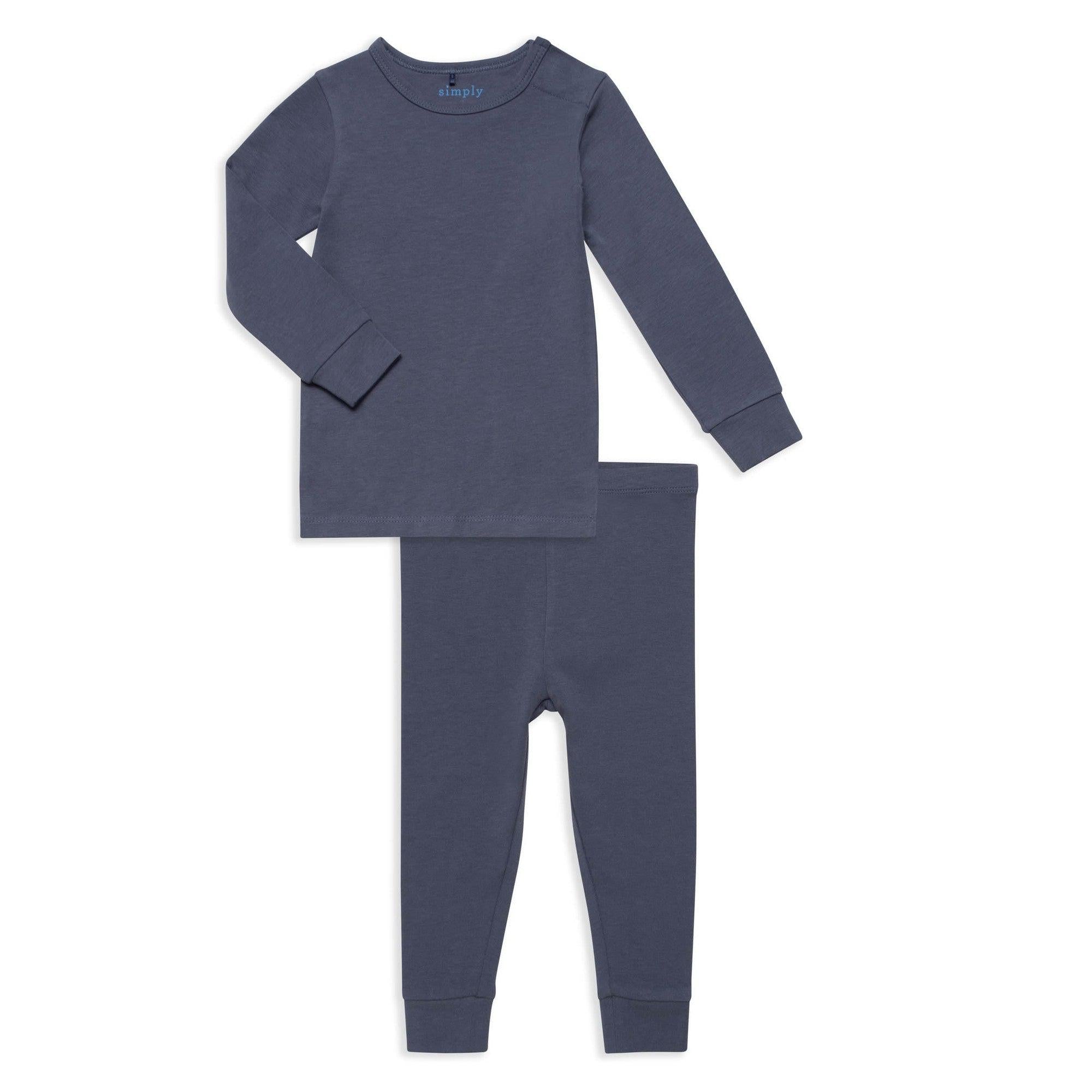 harbor blue cloudstretch™ magnetic kids pajama set