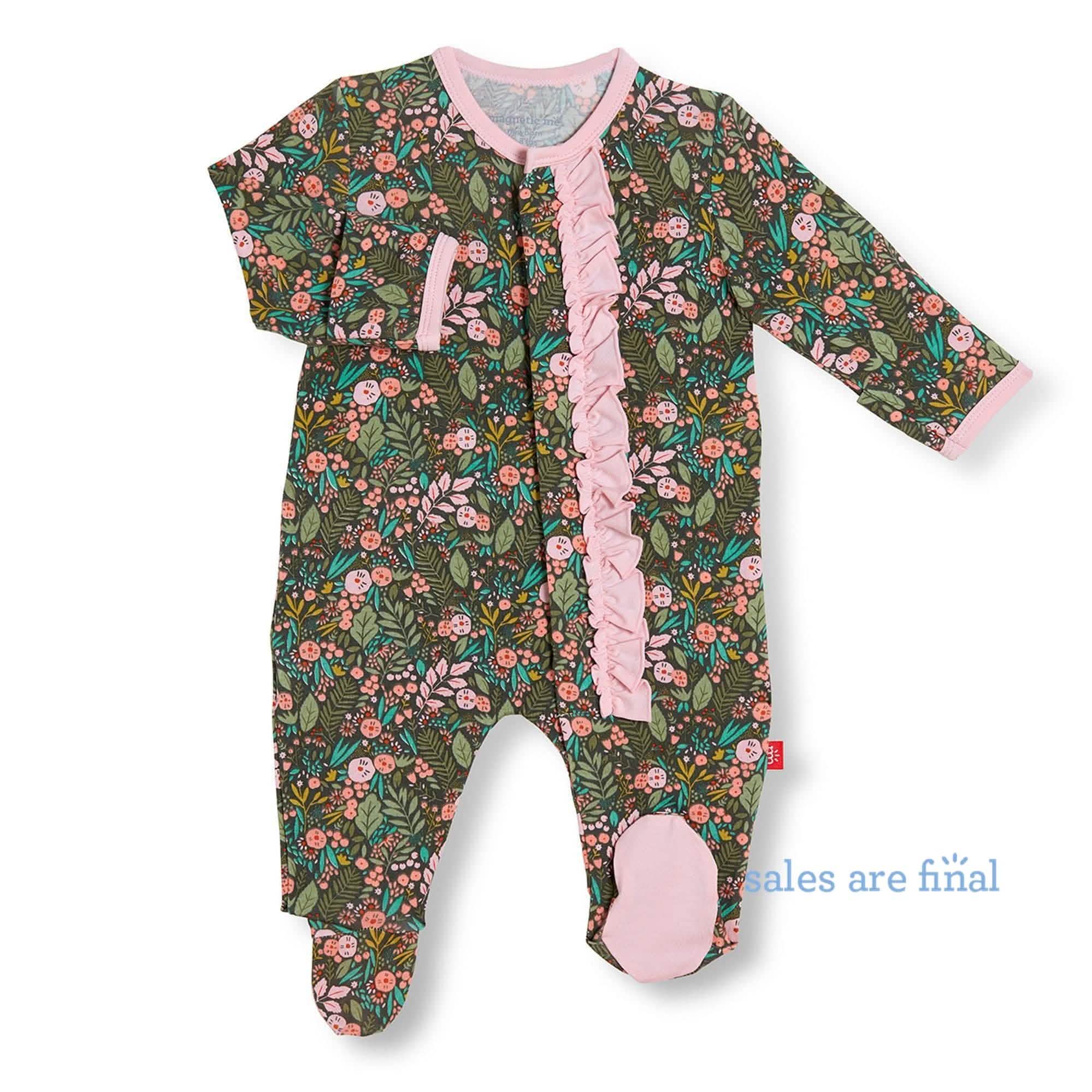 harlow modal magnetic footie - 0-3M (8-12 lb) - re-loved