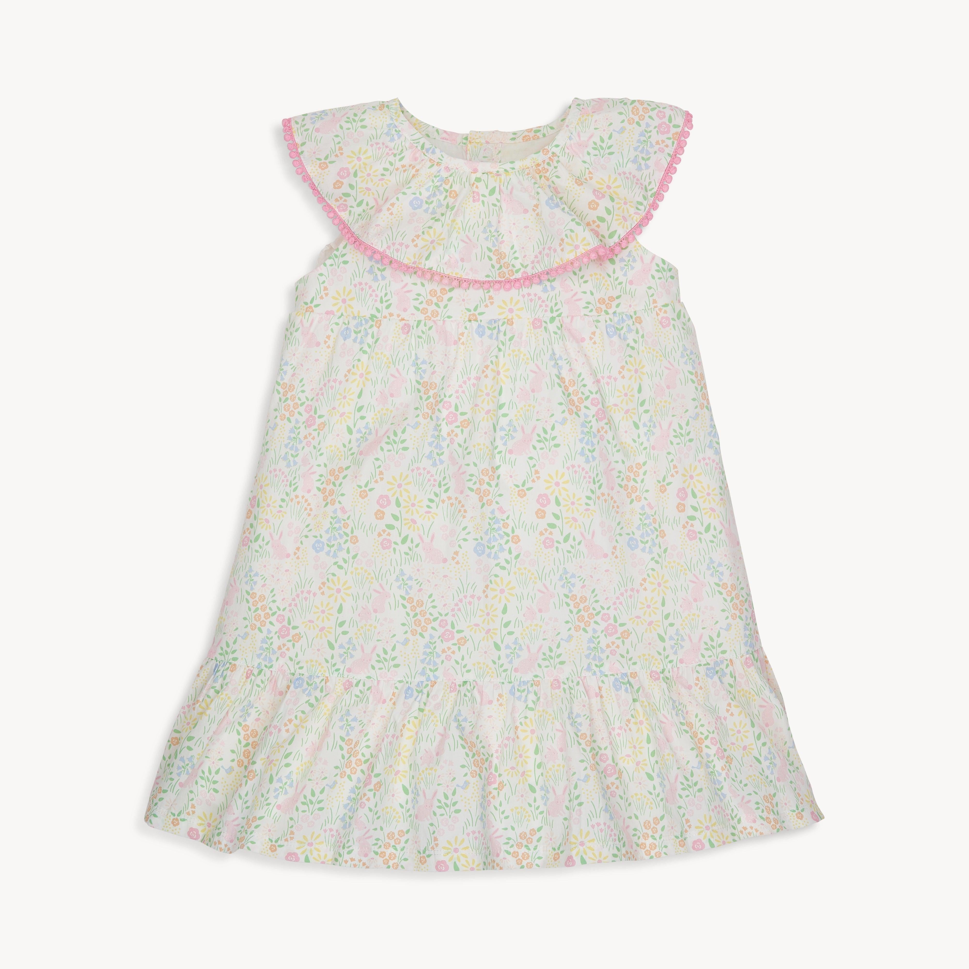 hoppy garden cotton poplin magnetic easy peasy sleeveless dress - re-loved