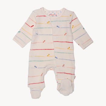 house of hue velour magnetic parent favorite footie