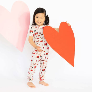 i chews you modal magnetic no drama toddler pajama short sleeve set - re-loved