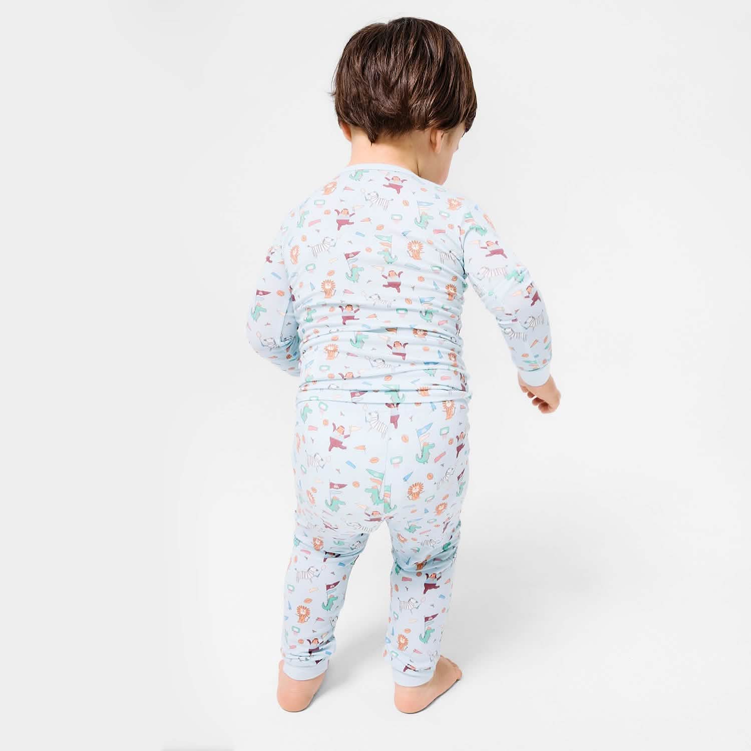 i like big punts and i cannot lie modal magnetic no drama pajama kids long sleeve set