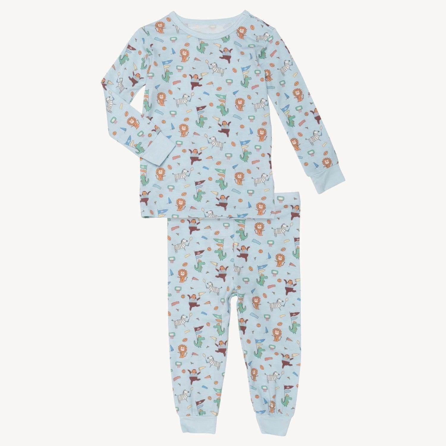i like big punts and i cannot lie modal magnetic no drama toddler pajama toddler long sleeve set - re-loved