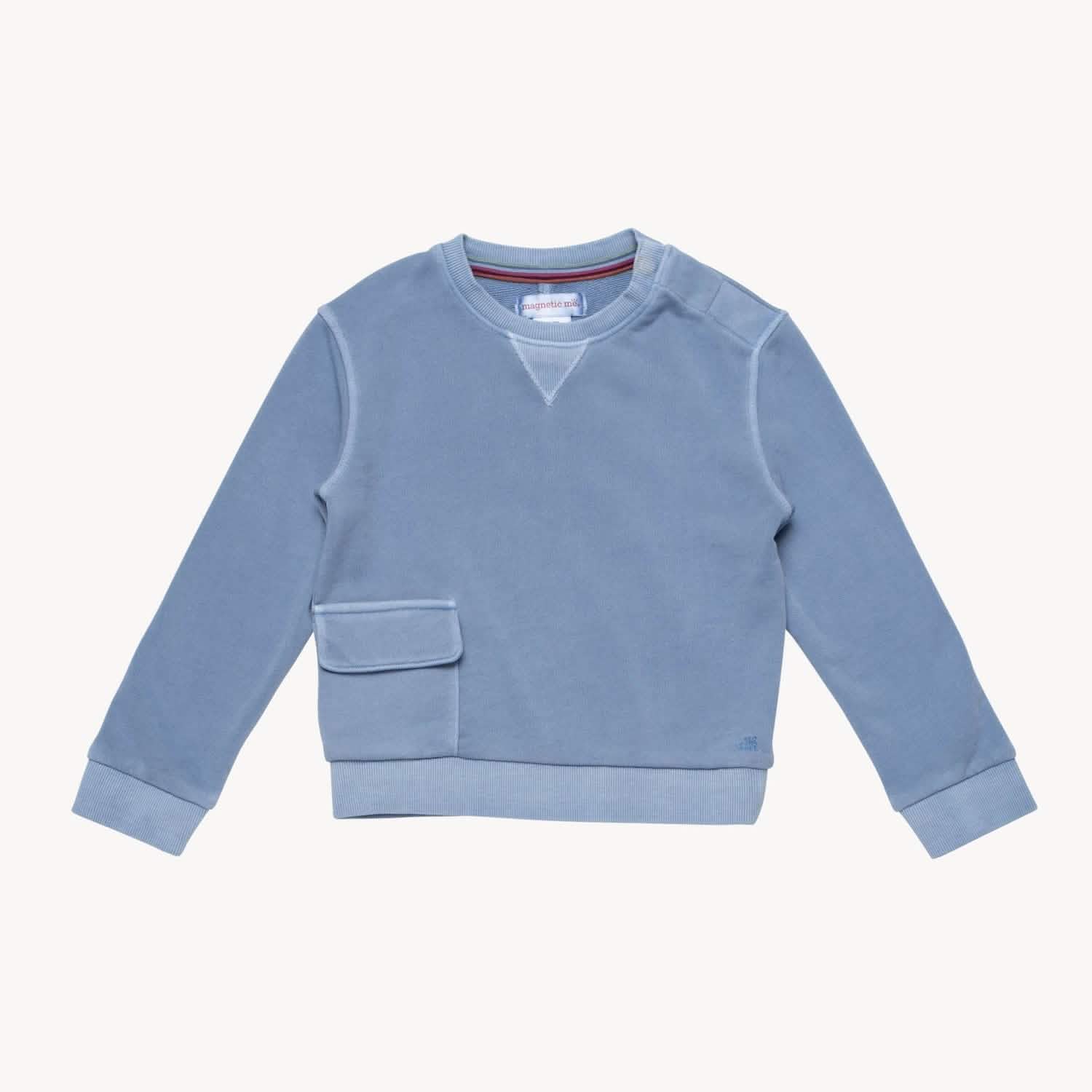 infinity blue cotton magnetic sweater