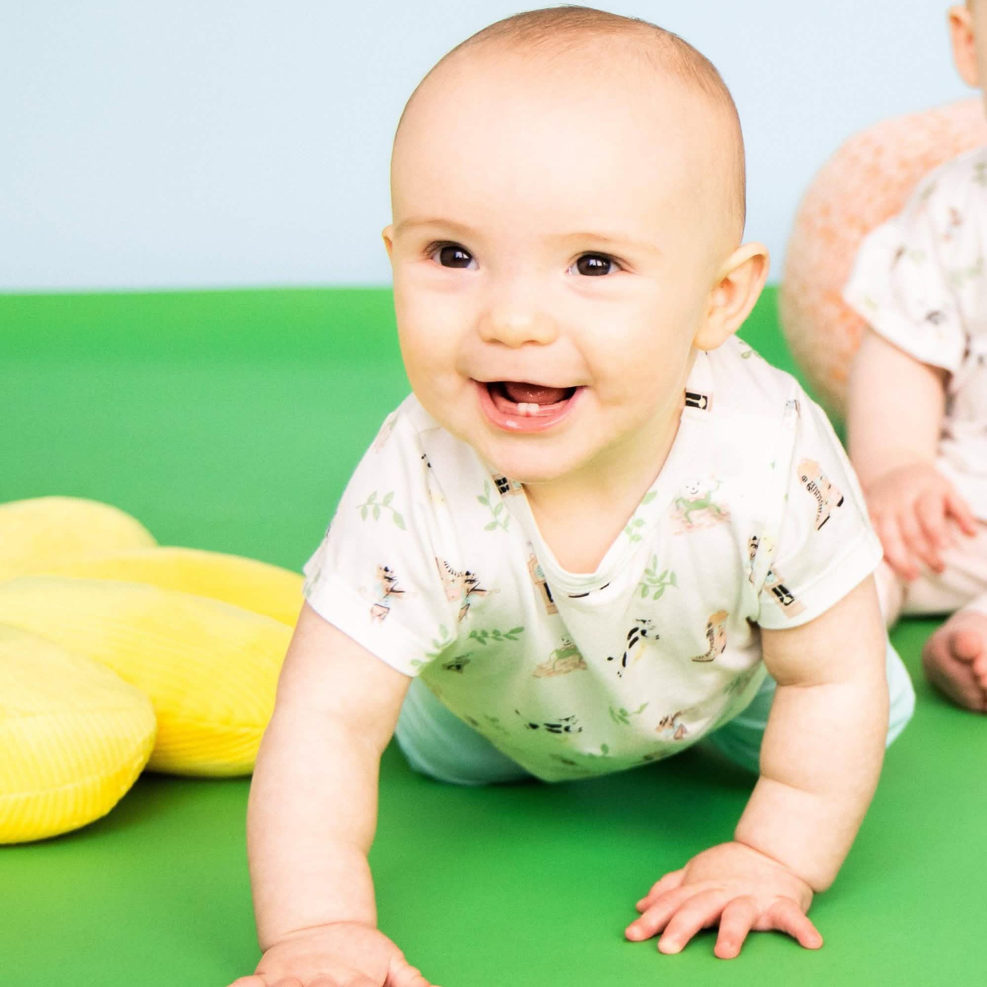 introduce mother goose magnetic modal infant set | blue - re-loved