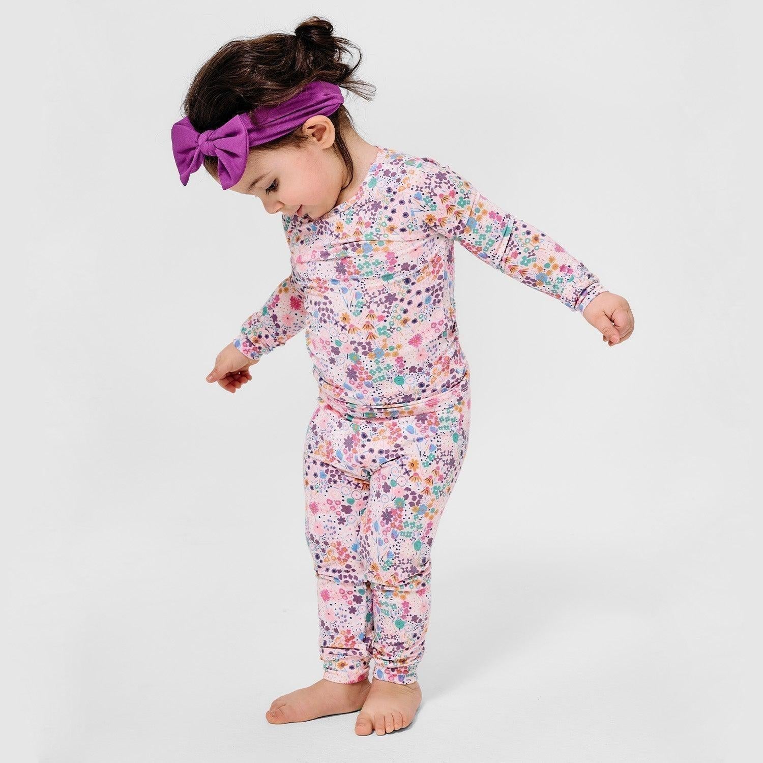 isla modal magnetic no drama pajama kids long sleeve set - re-loved