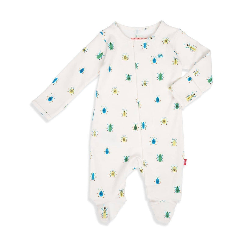 just wing it organic cotton magnetic parent favorite footie - re-loved