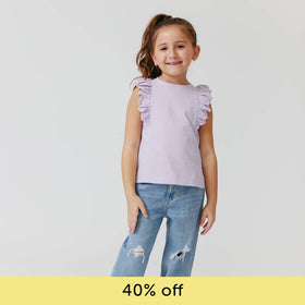 lavender cotton magnetic play all day top-Magnetic Me