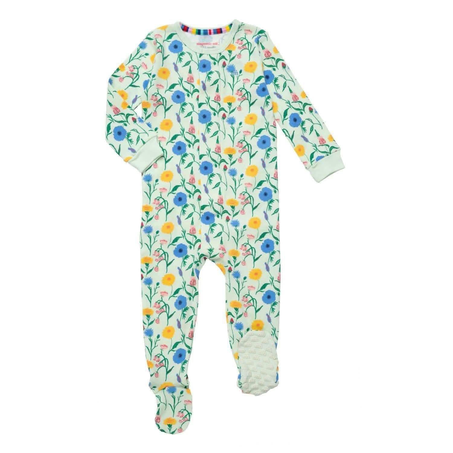 le jardin organic cotton magnetic parent favorite footie - re-loved