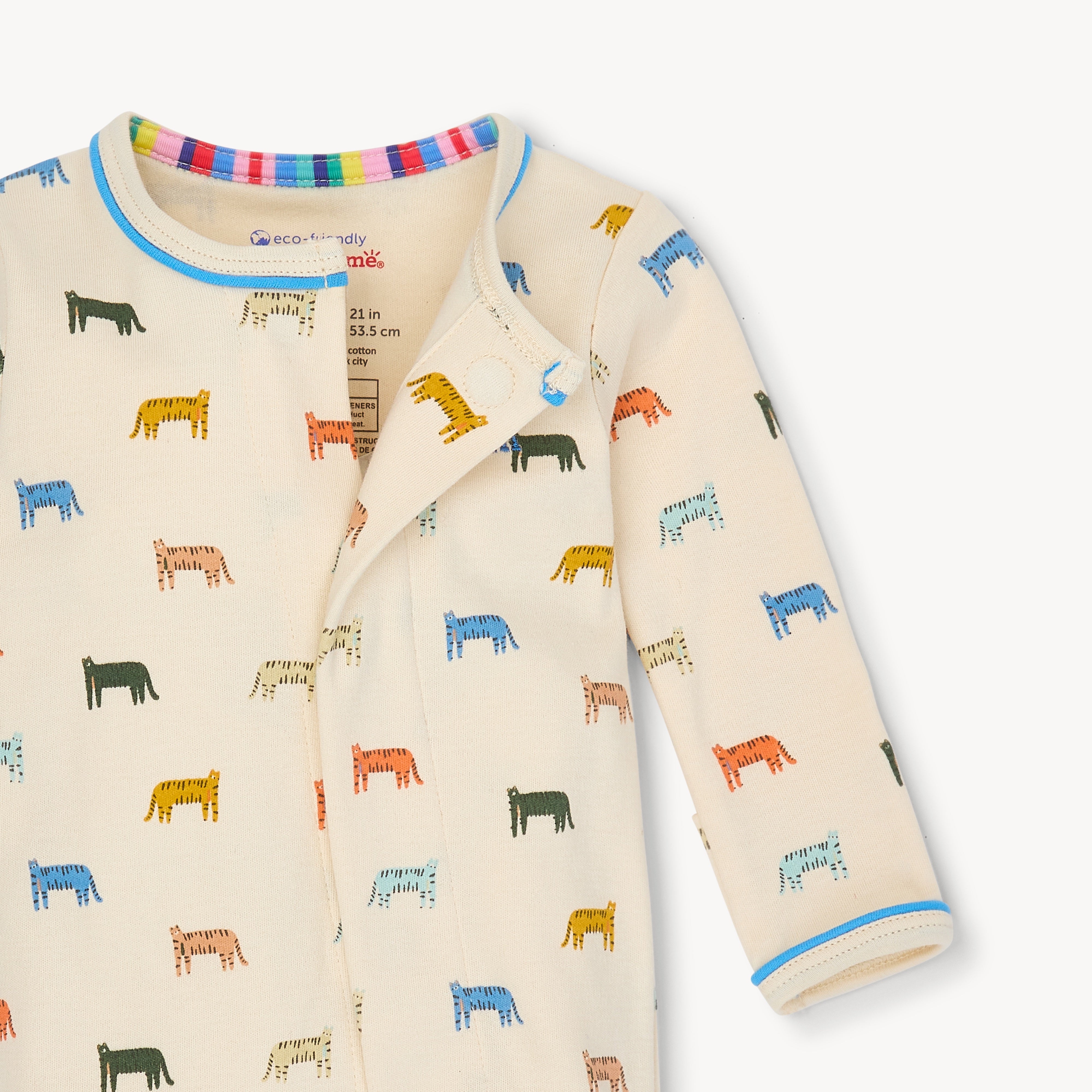 le tigre organic cotton magnetic parent favorite footie