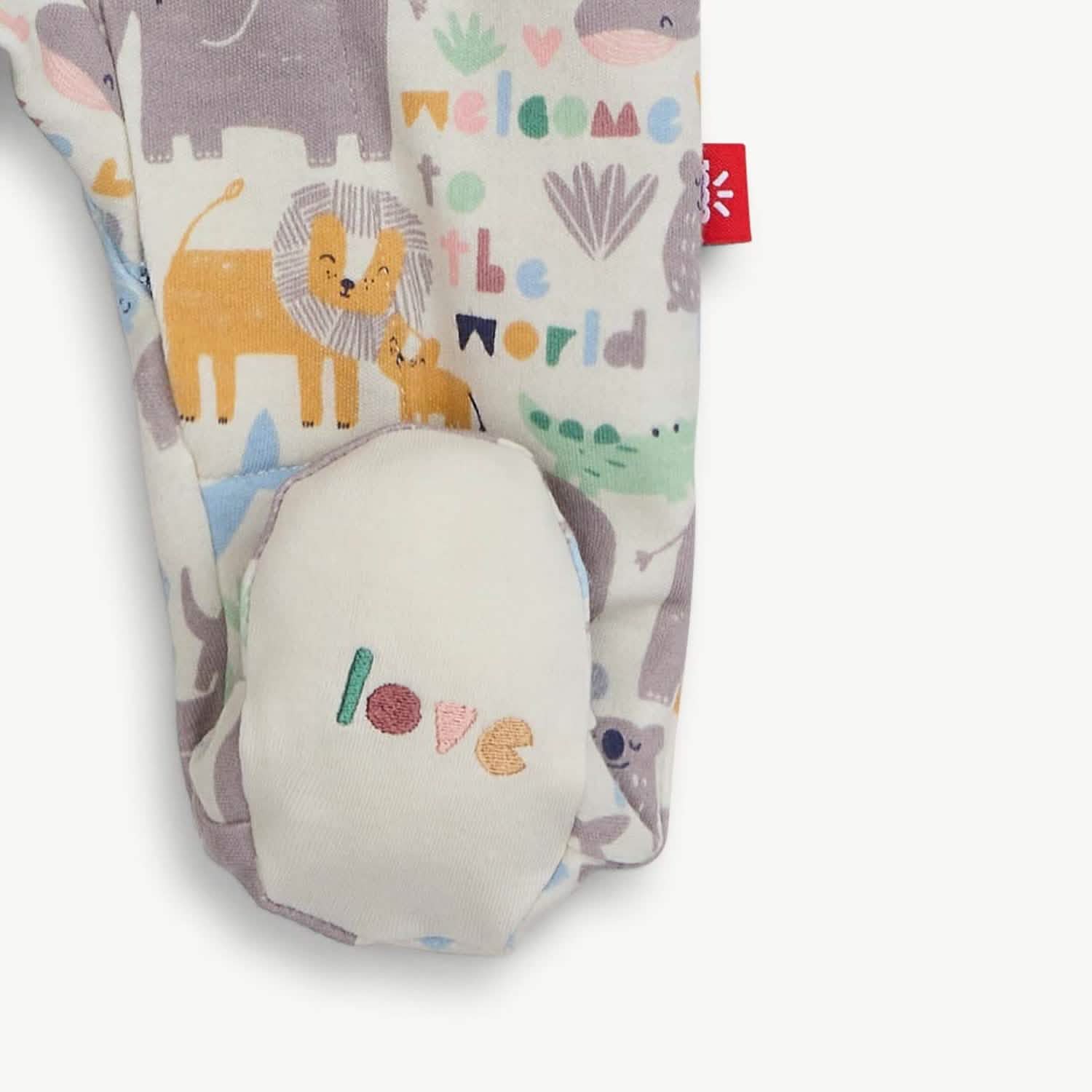 little lovin organic cotton magnetic parent favorite footie