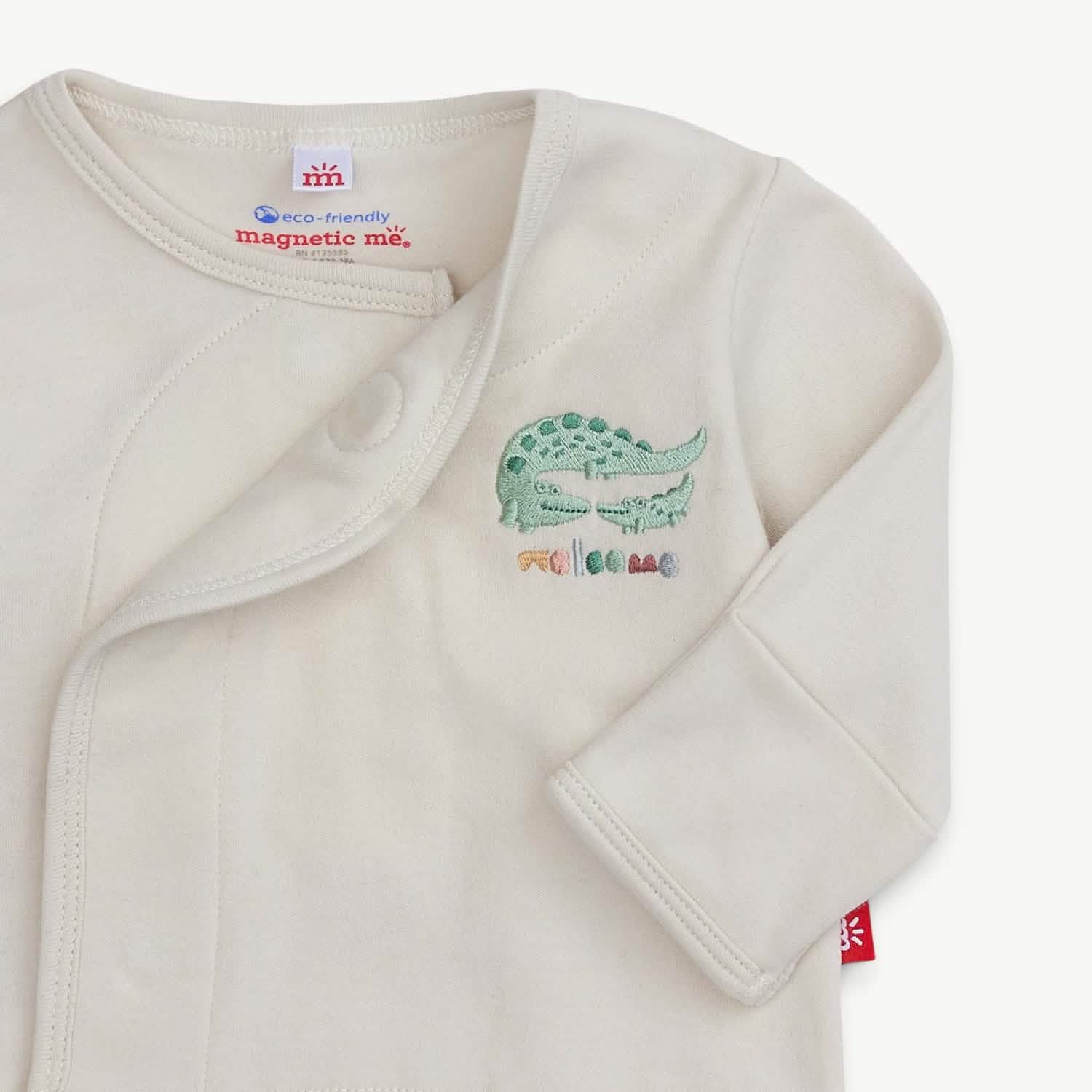 little lovin organic cotton magnetic take-me-home kimono set