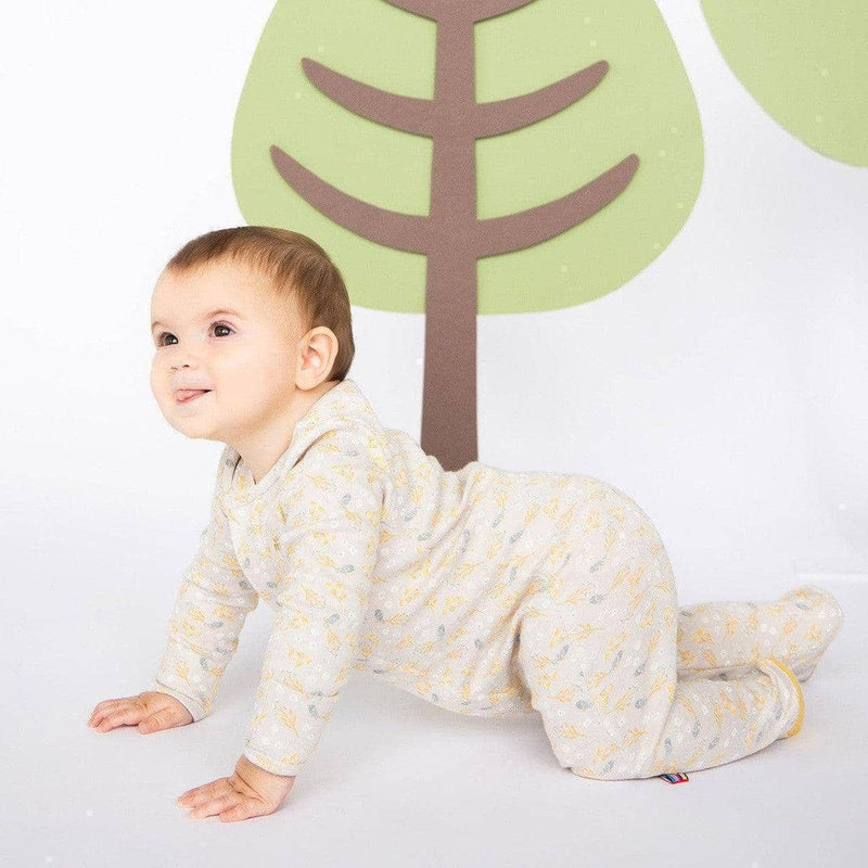 logan organic cotton magnetic parent favorite footie - re-loved