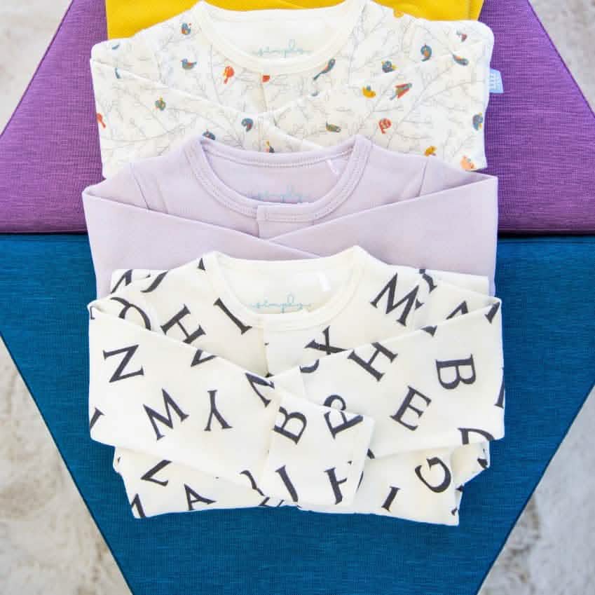 love letters organic cotton magnetic coverall