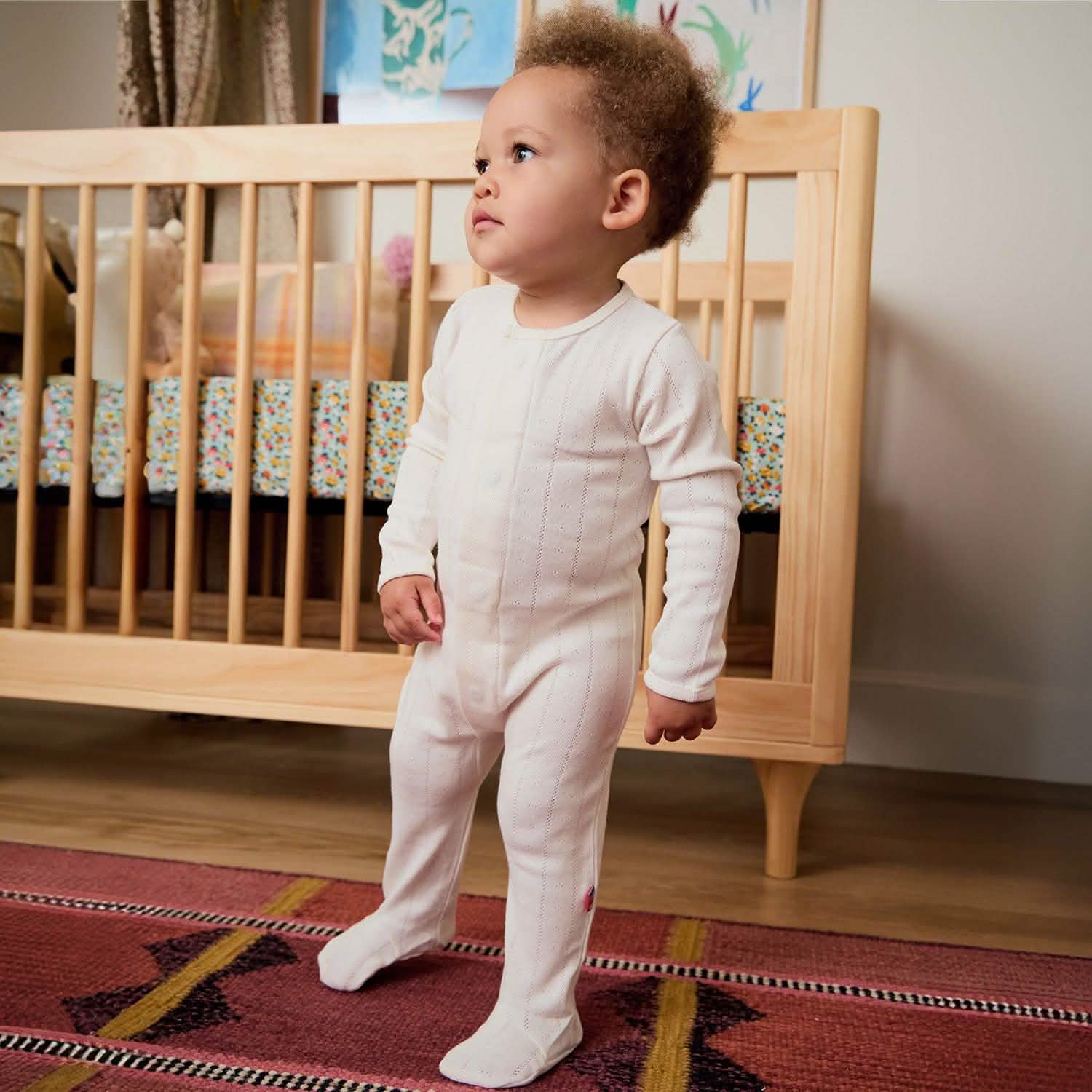 love lines tofu organic cotton pointelle magnetic parent favorite footie
