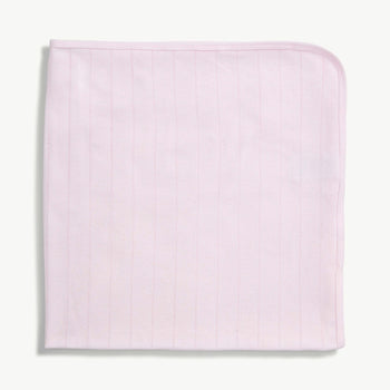 love lines pink organic cotton pointelle baby blanket