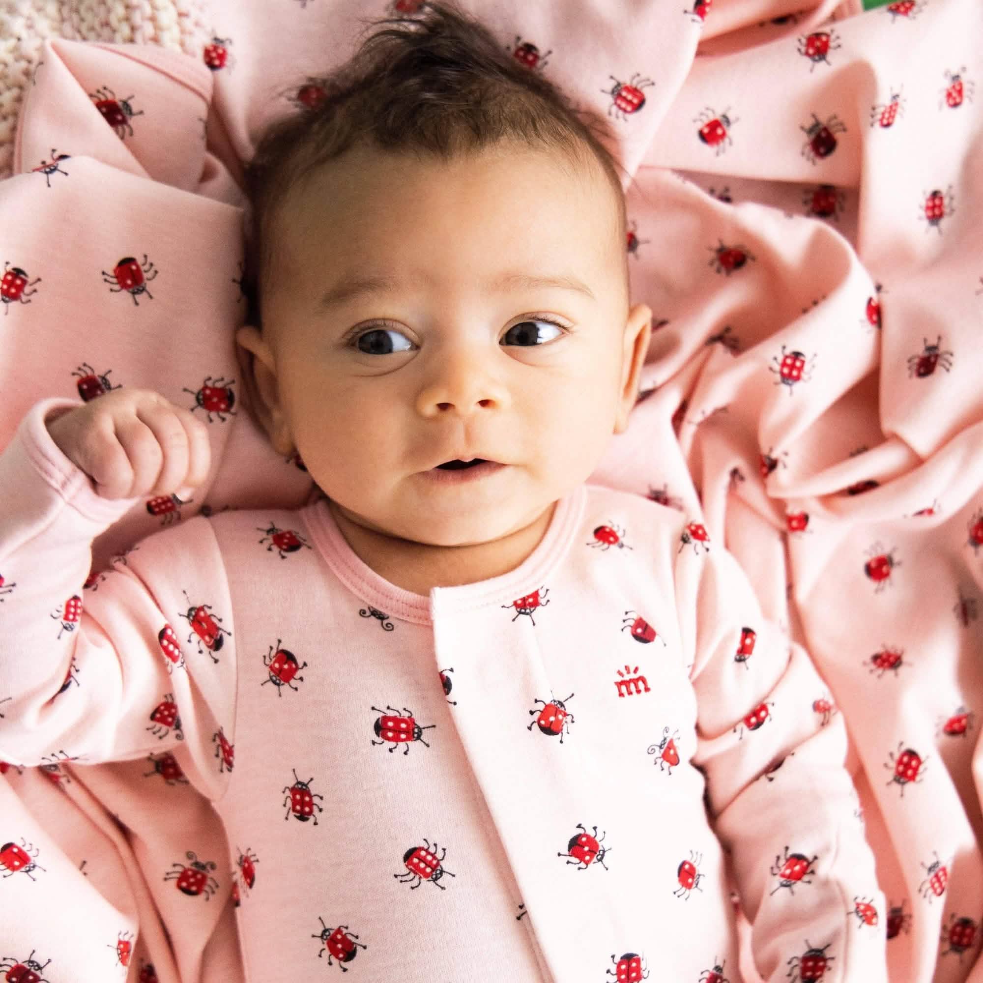 lucky charm organic cotton magnetic fuss free coverall - re-loved