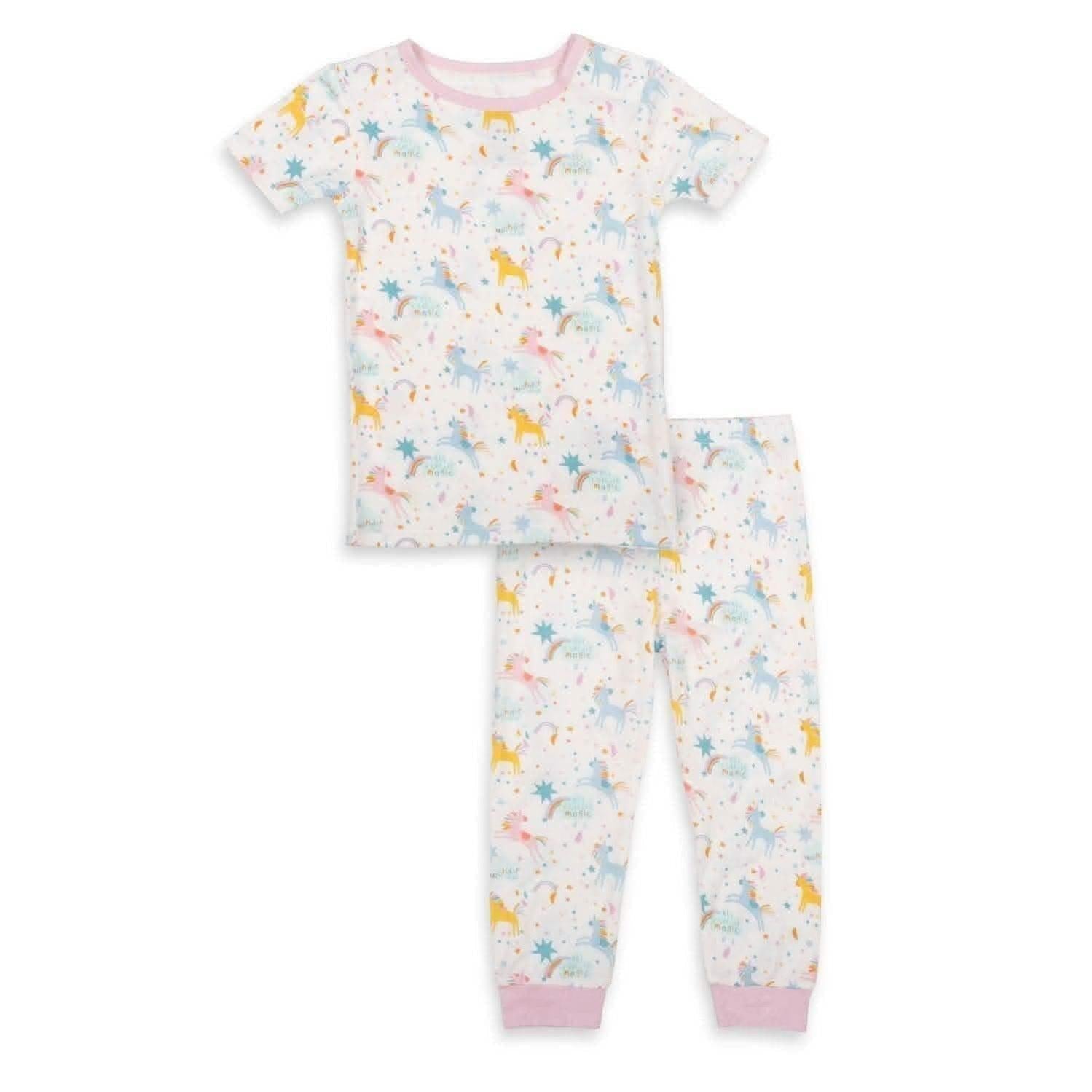 magic glitter sparkle modal magnetic no drama pajama short sleeve set