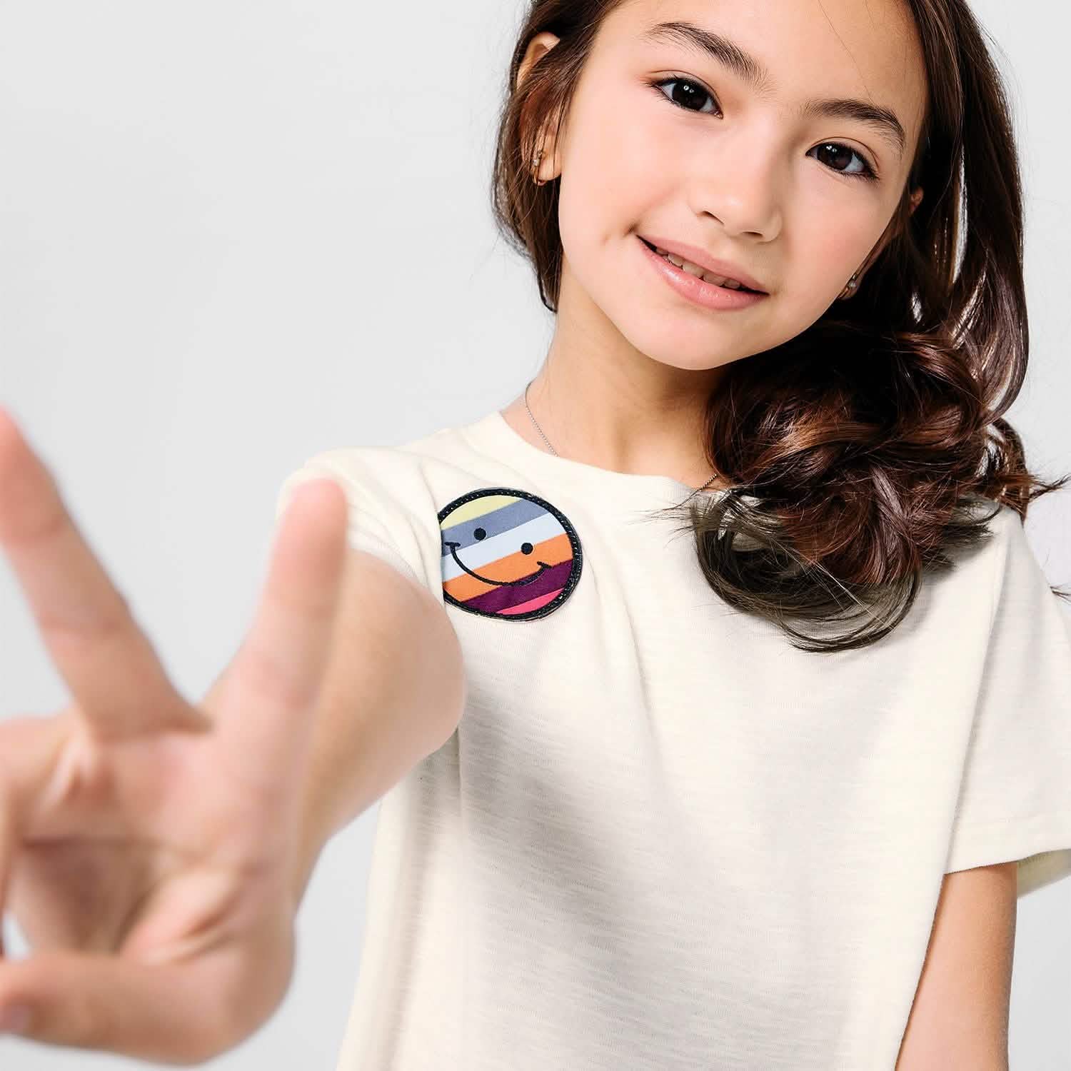 marshmallow cotton magnetic short sleeve play all day top