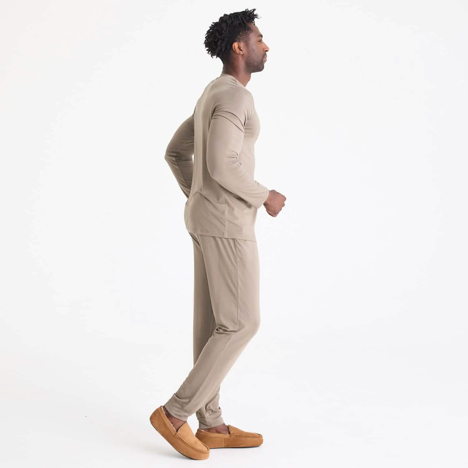 men's fresh brew modal magnetic henley jogger set