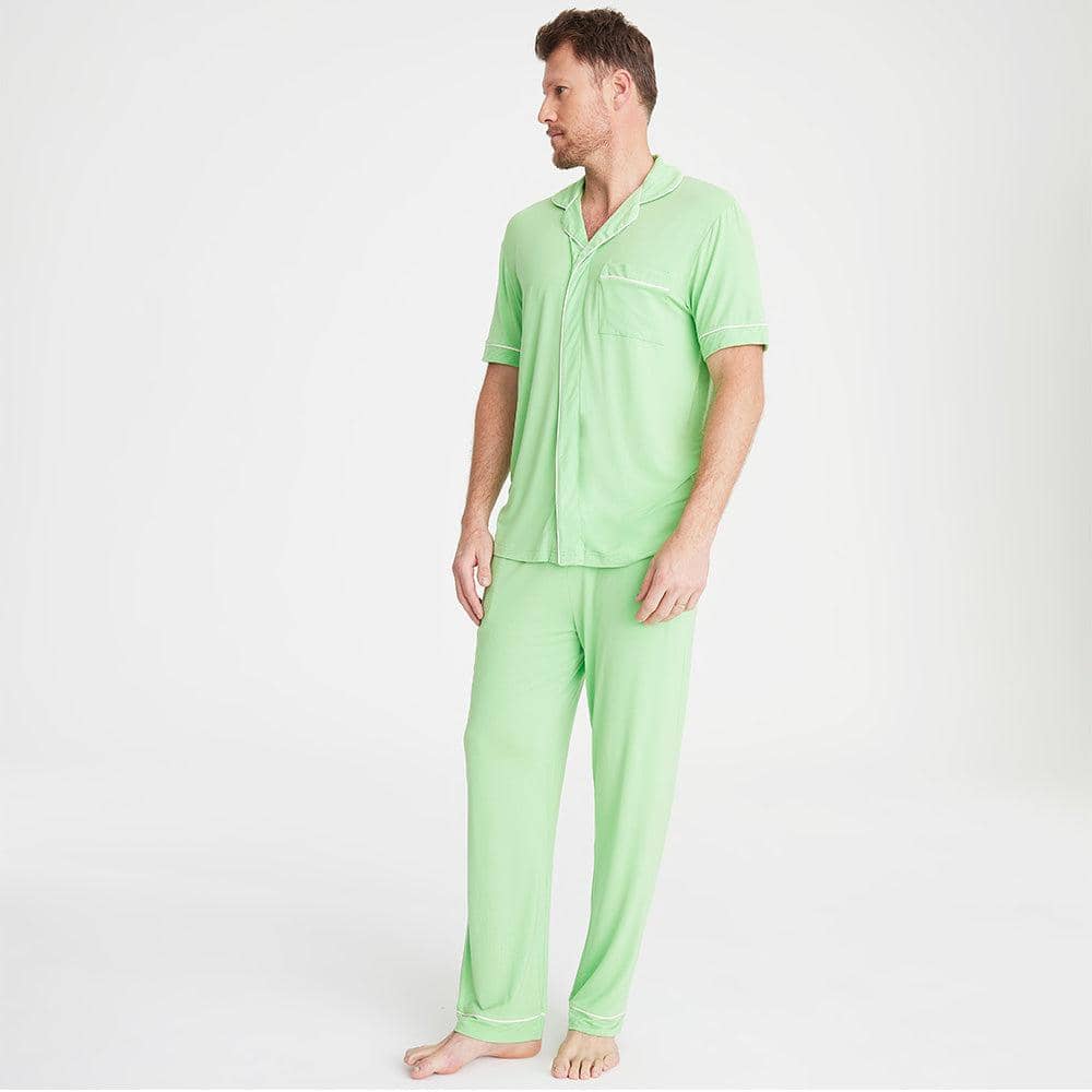 Mens short discount sleeve pj set