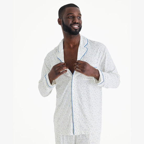 men's it's a winterful life modal magnetic classic with a twist long sleeve pajama set