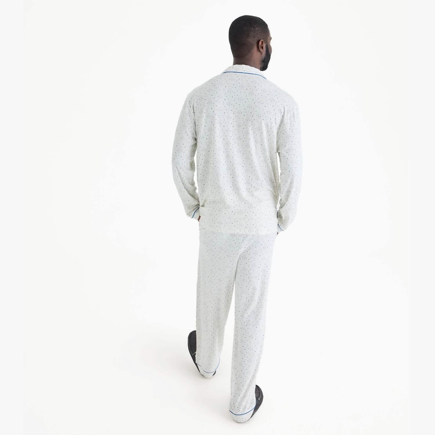 men's it's a winterful life modal magnetic classic with a twist long sleeve pajama set