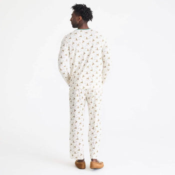 men's merry and bright modal signature long sleeve pajama set