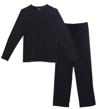 men's onyx modal long sleeve pajama set