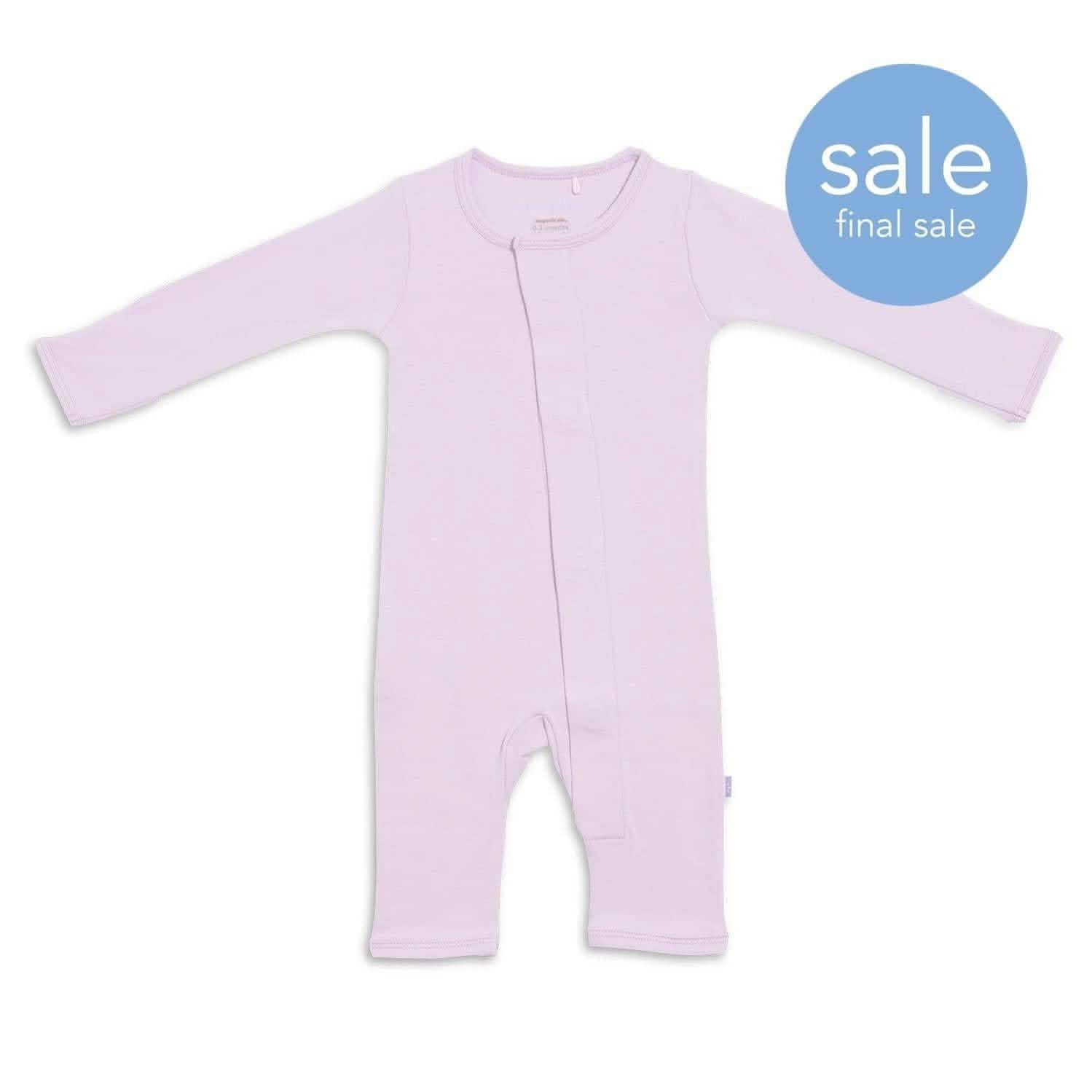 misty lilac organic cotton magnetic coverall - re-loved