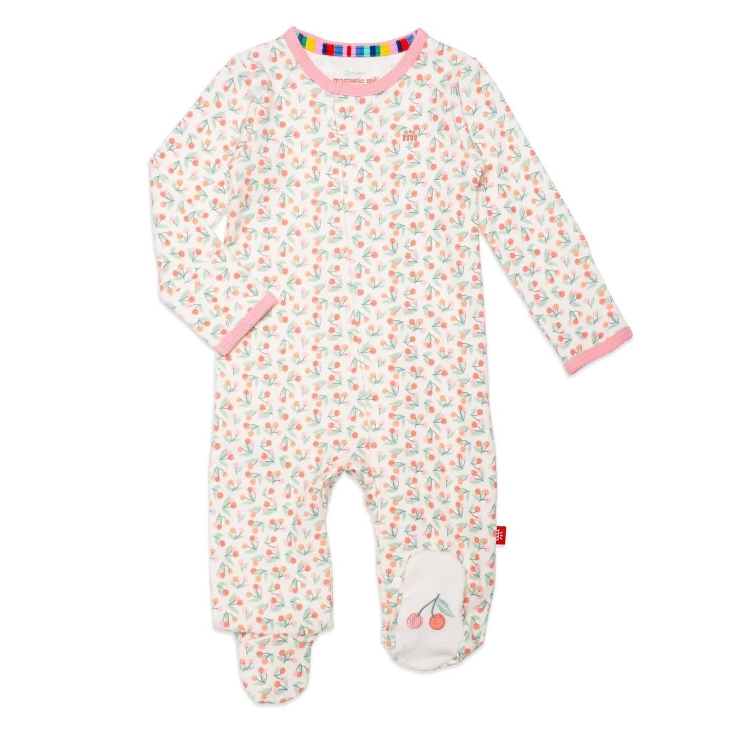 mon cheri organic cotton magnetic parent favorite footie - re-loved