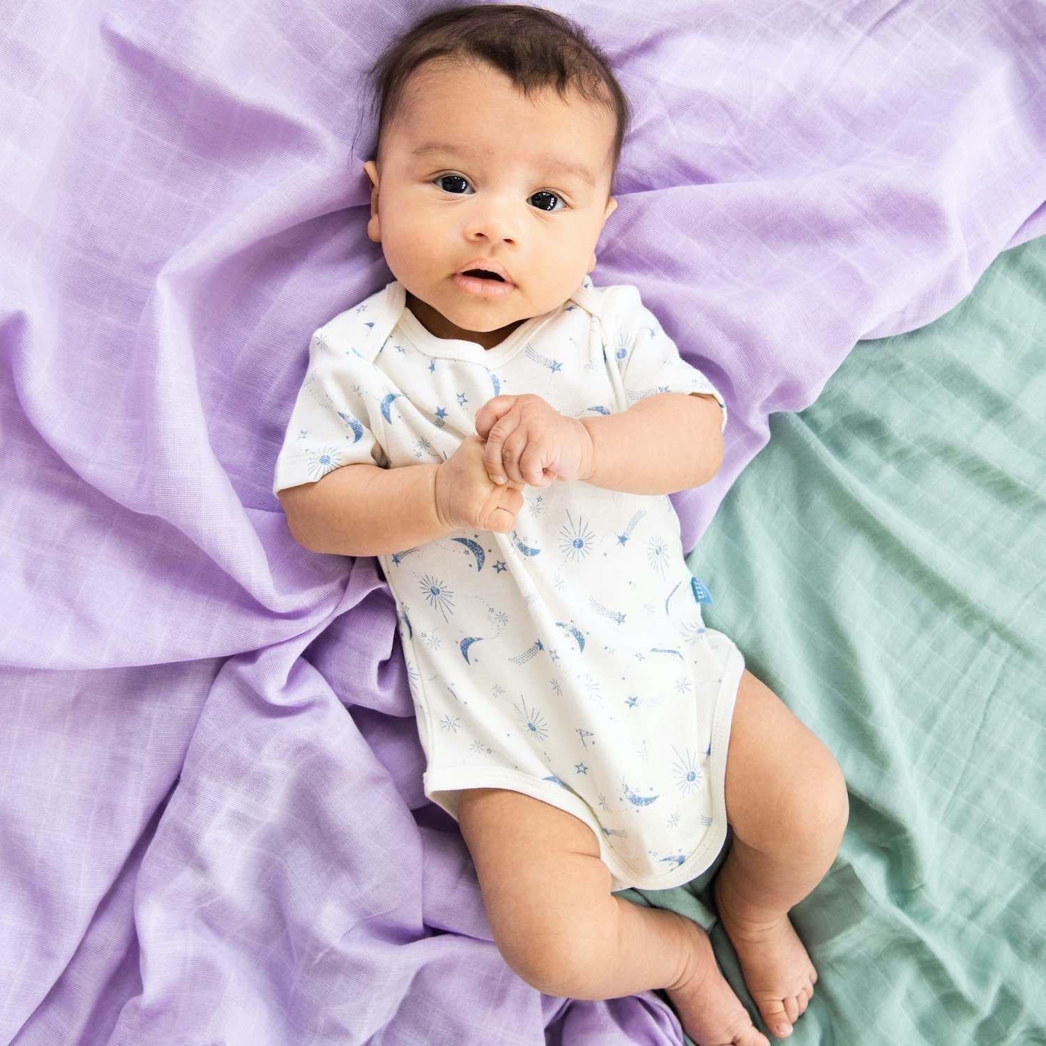 moon song organic cotton magnetic bodysuit - re-loved