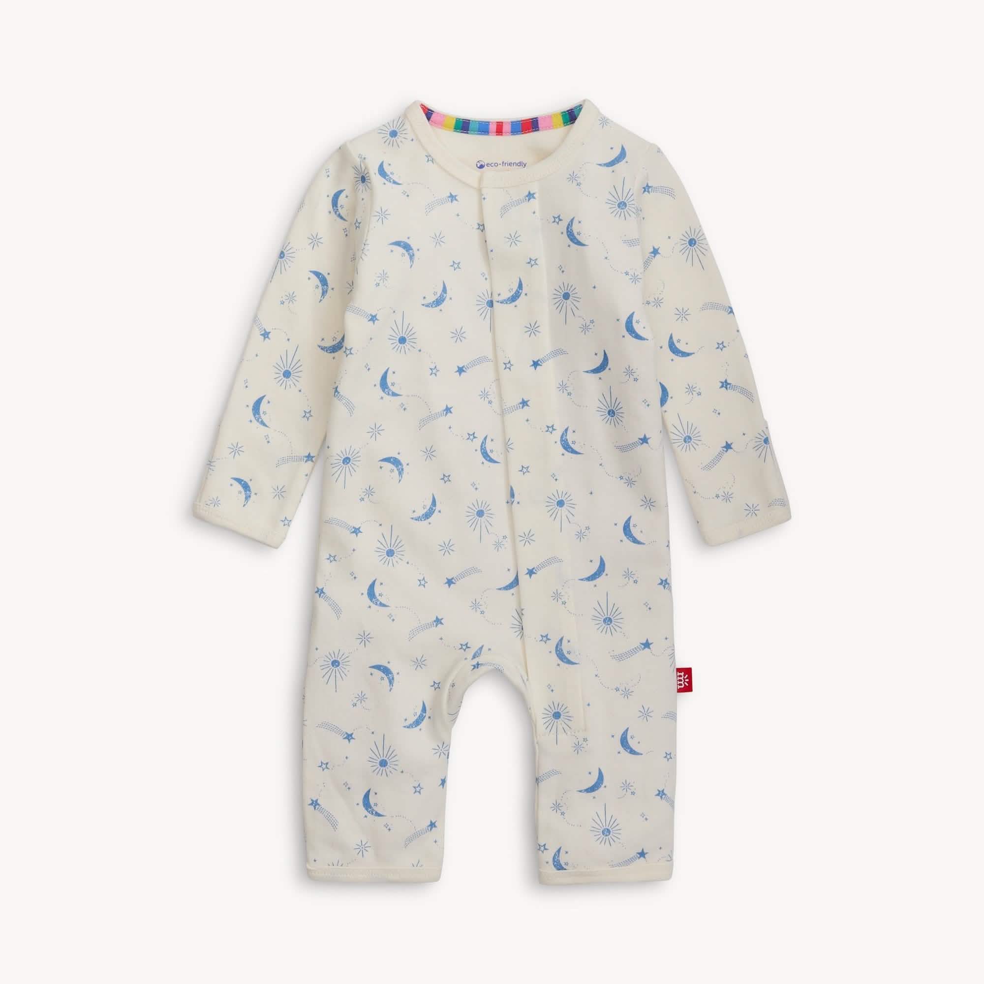 moon song organic cotton magnetic coverall