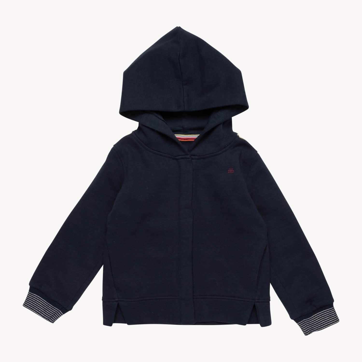 navy cotton magnetic hoodie