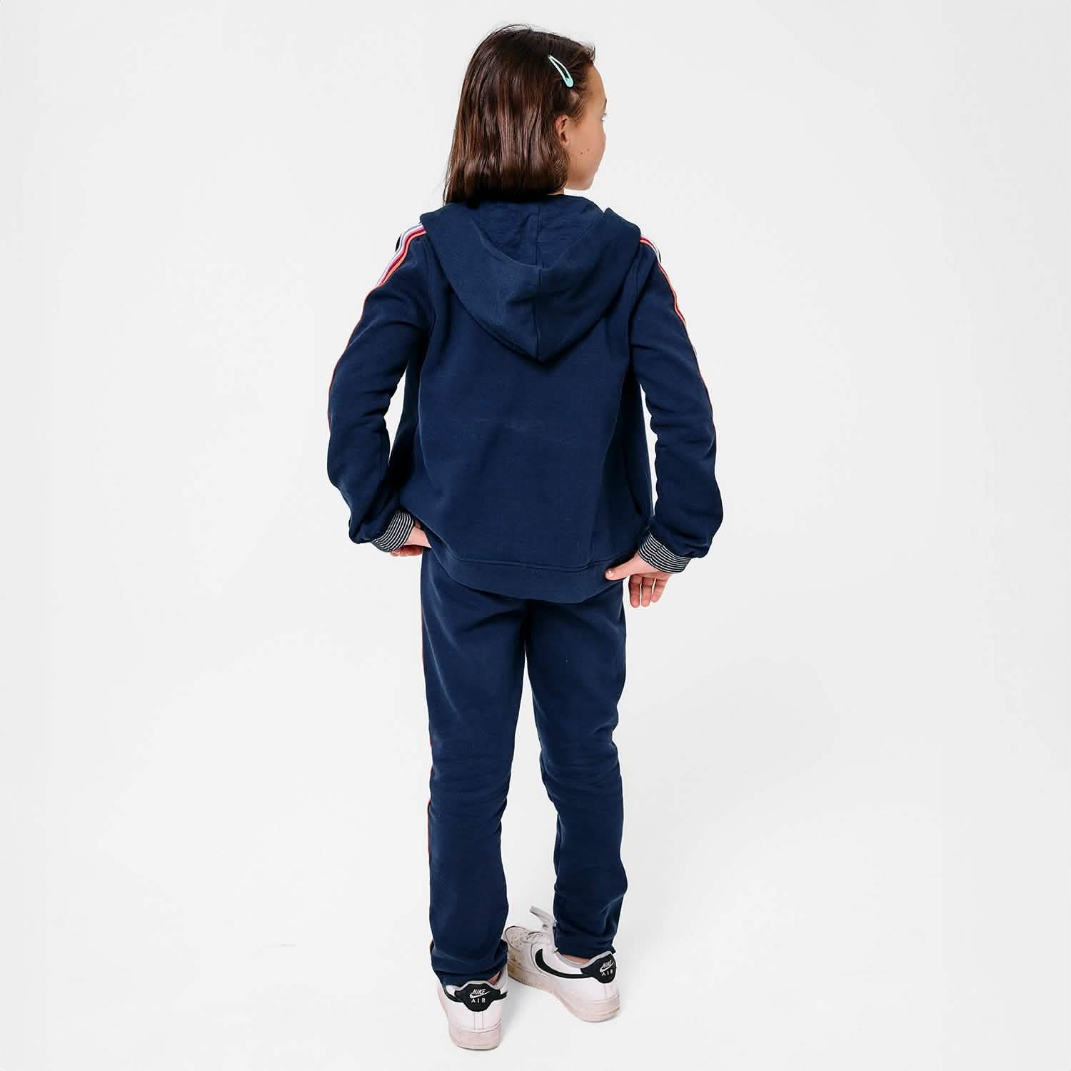 navy cotton magnetic track pant