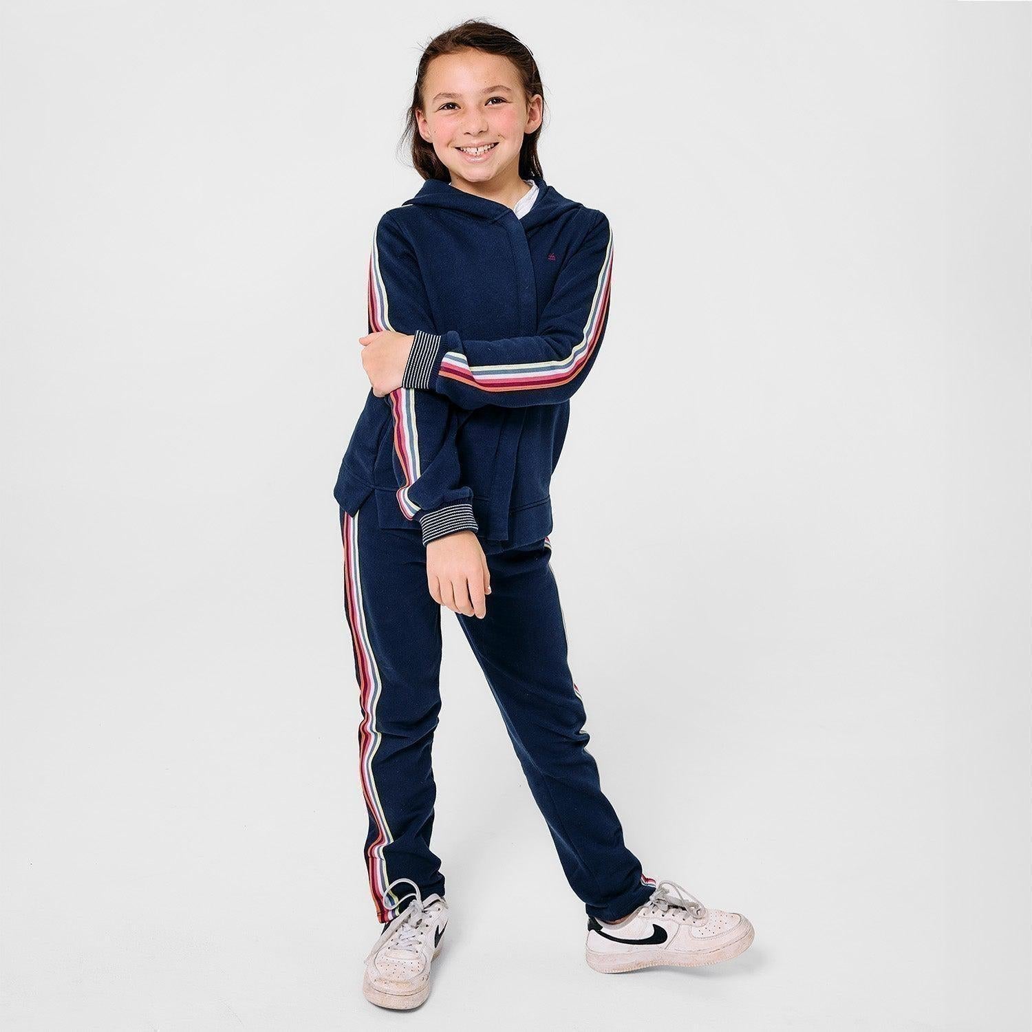 navy cotton magnetic track pant - re-loved